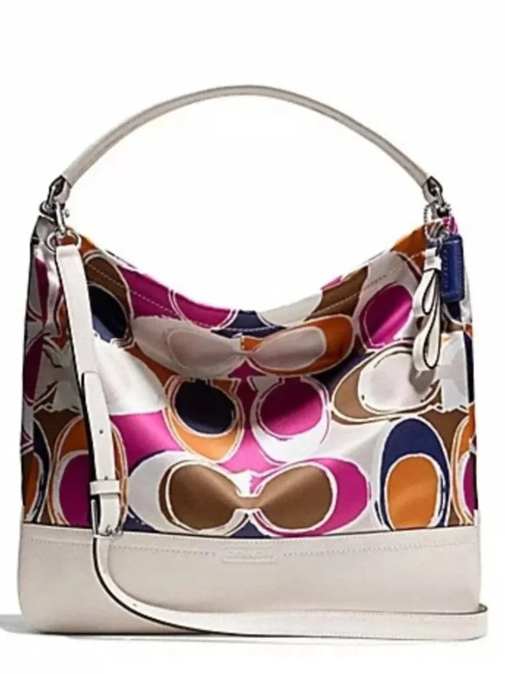 Coach Park Hand Drawn Scarf Print Satchel Handbag Purse